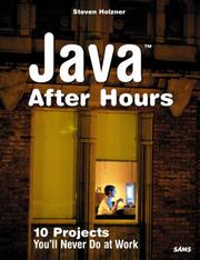 Cover of: Java after hours by Steven Holzner