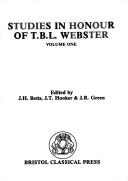 Cover of: Studies in honour of T.B.L. Webster by edited by J.H. Betts, J.T. Hooker & J.R. Green.