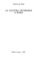 Cover of: La cultura letteraria a Roma