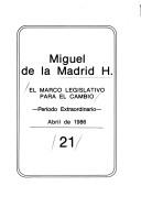 Cover of El marco legislativo para el cambio by Mexico.