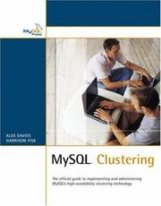Cover of: MySQL Clustering