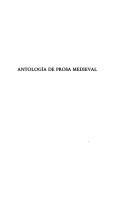 Cover of: Antología de prosa medieval