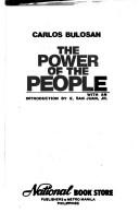Cover of: The power of the people by Carlos Bulosan