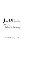 Cover of: Judith by Nicholas Mosley