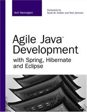 Cover of: Agile Java Development with Spring, Hibernate and Eclipse (Developer