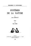 Cover of: Systèmes de la nature by Jean Largeault
