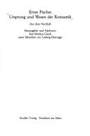 Cover of: Ursprung und Wesen der Romantik: aus dem Nachlass