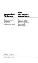 Cover of: Dramatiker-Förderung: Dokumente zum schweizer Dramatiker-Förderungsmodell