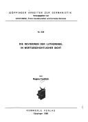 Cover of: Die Revisionen der Lutherbibel in wortgeschichtlicher Sicht