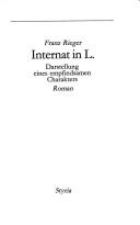 Cover of: Internat in L.: Darstellung eines empfindsamen Charakters : Roman