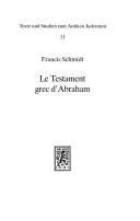 Cover of: Le testament grec d'Abraham