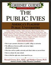 Cover of: The Public Ivies by Howard Greene, Mathew W. Greene