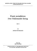 Cover of: Finsk jurisdiktion över främmande fartyg