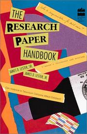 Cover of: The research paper handbook