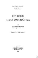 Cover of: Les deux Actes des apôtres