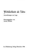Cover of: Wirklichkeit als Tabu by herausgegeben von Armin Mohler.