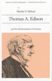 Cover of: Thomas A. Edison and the Modernization of America