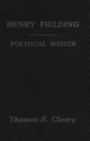 Cover of: Henry Fielding, political writer by Thomas R. Cleary