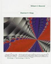 Cover of: Sales management: strategy, technology, skills