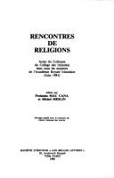 Rencontres de religions by Colloque du College des Irlandais (1981 Paris)