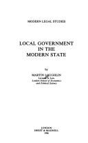 Cover of: Local government in the modern state