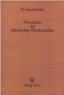 Cover of: Verzeichnis der hebraïschen Handschriften