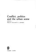 Cover of: Conflict, politics, and the urban scene