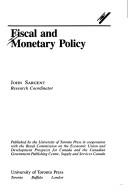 Cover of: Fiscal and monetary policy