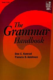 Cover of: Grammar Handbook by Dee C. Konrad, Pamela B. Adelman