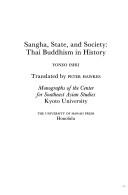Cover of: Sangha, state, and society: Thai Buddhism in history