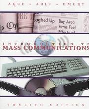 Cover of: Introduction to mass communications | Warren Kendall Agee