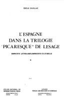 Cover of: L' Espagne dans la trilogie "picaresque" de Lesage by Cécile Cavillac