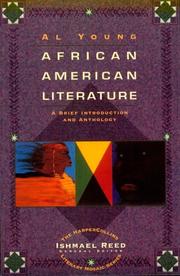 Cover of: African American literature: a brief introduction and anthology
