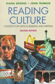 Cover of: Reading culture: contexts for critical reading and writing