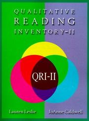 Cover of: Qualitative reading inventory, II by Lauren Leslie