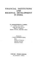 Cover of: Financial institutions and regional development in India