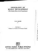 Cover of: Geography of rural development: the Indian micro-level experience