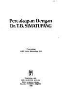 Cover of: Percakapan dengan Dr. T.B. Simatupang