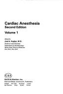 Cover of: Cardiac anesthesia