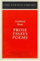 Prose, essays, poems by Gottfried Benn