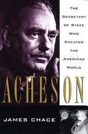 Cover of: Acheson by James Chace, James Chace