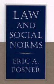 Cover of: Law and social norms