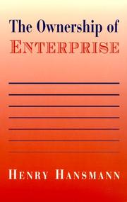 Cover of: The Ownership of Enterprise by Henry Hansmann