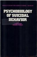 Cover of: Psychobiology of suicidal behavior