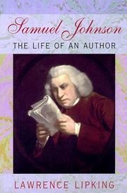 Cover of: Samuel Johnson by Lawrence Lipking