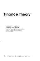 Cover of: Finance theory