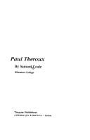 Cover of: Paul Theroux
