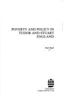 Cover of: Poverty and policy in Tudor and Stuart England by Paul Slack