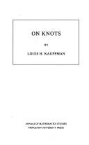 Cover of: On knots
