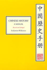 Cover of: Chinese History by Endymion Wilkinson